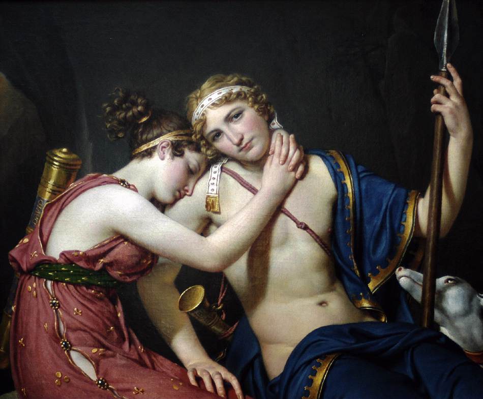 The Farewell of Telemachus and Eucharis by DAVID, Jacques-Louis