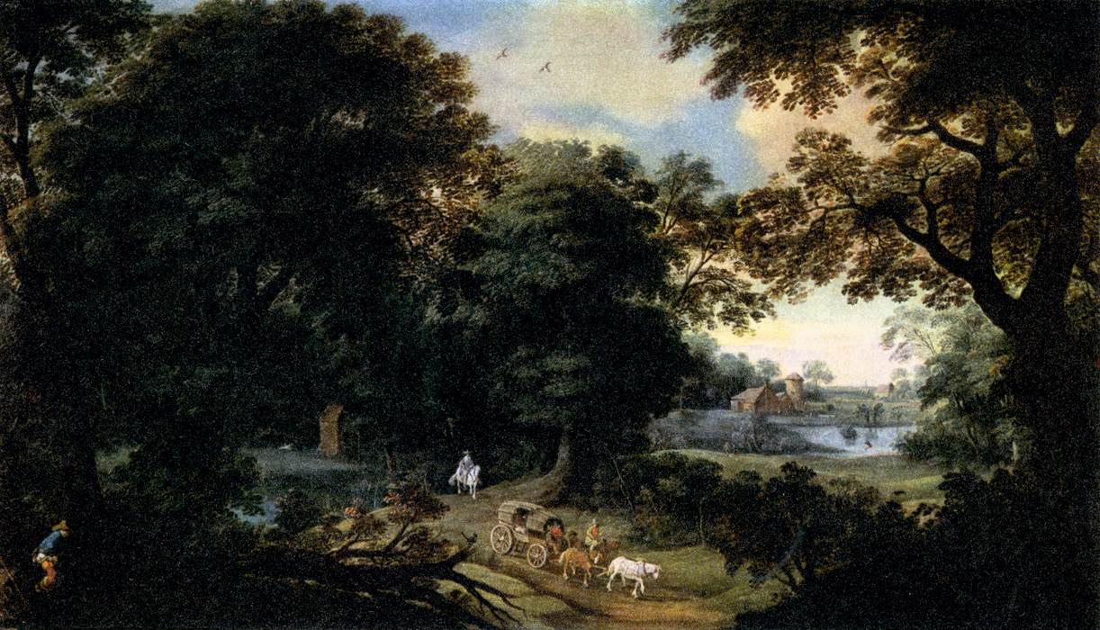 Forest Landscape by BORCHT, Hendrik van der, the Elder