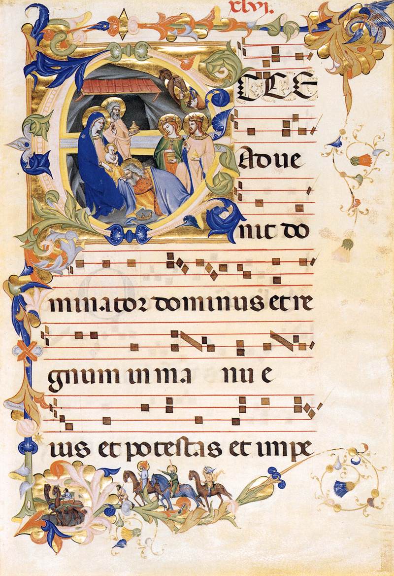 Gradual 1 for San Michele a Murano (Folio 46) by GHERARDUCCI, Don Silvestro dei