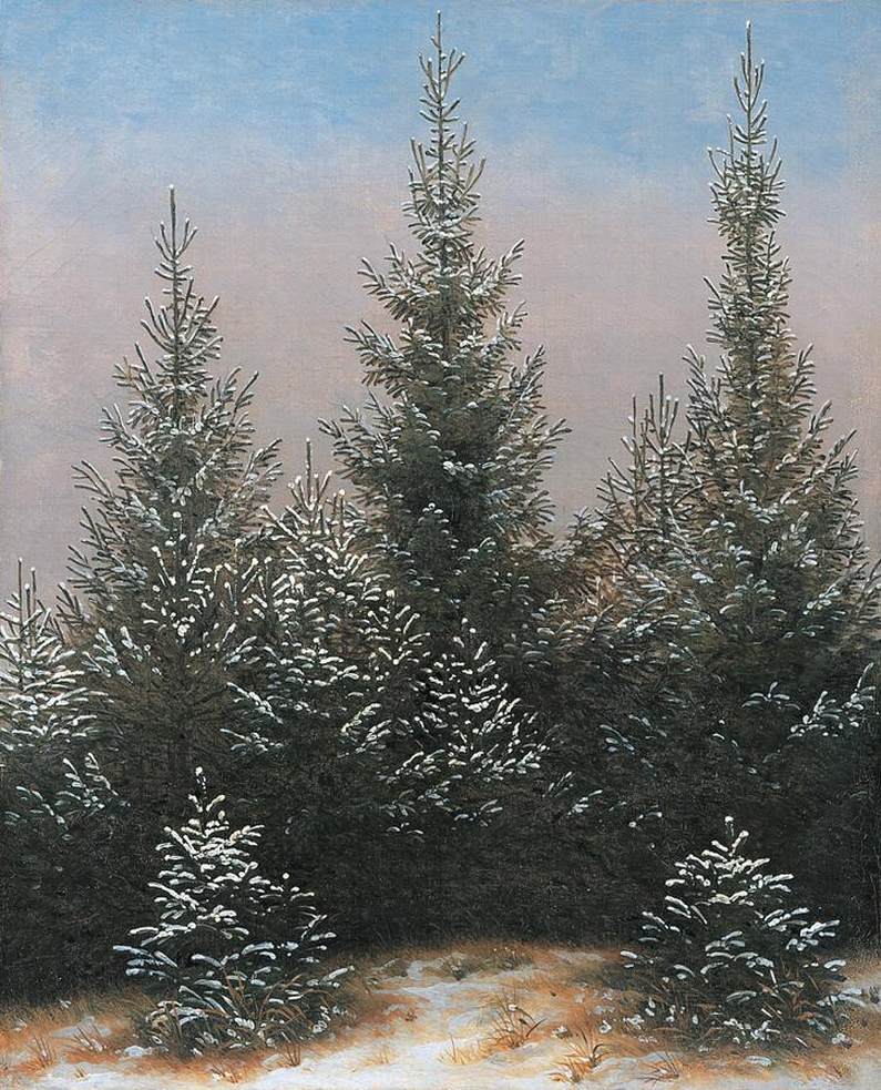 Fir Trees in the Snow by FRIEDRICH, Caspar David