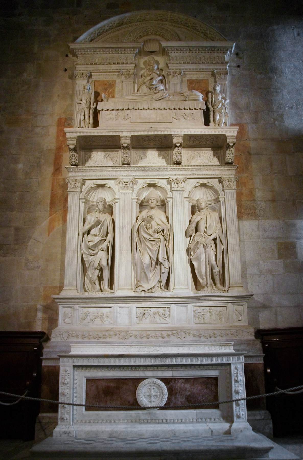 Altar tomb of St Regulus by