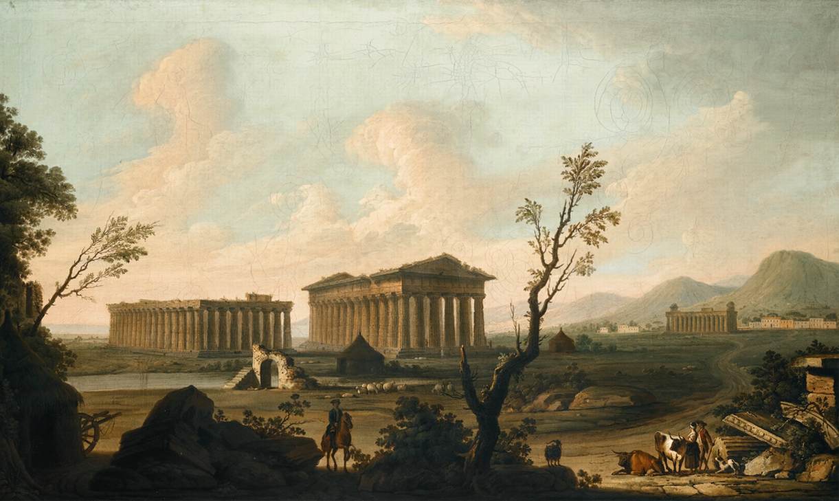 View of Paestum by FABRIS, Pietro