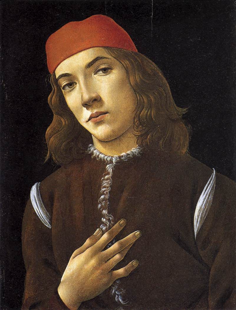 Portrait of a Young Man by BOTTICELLI, Sandro