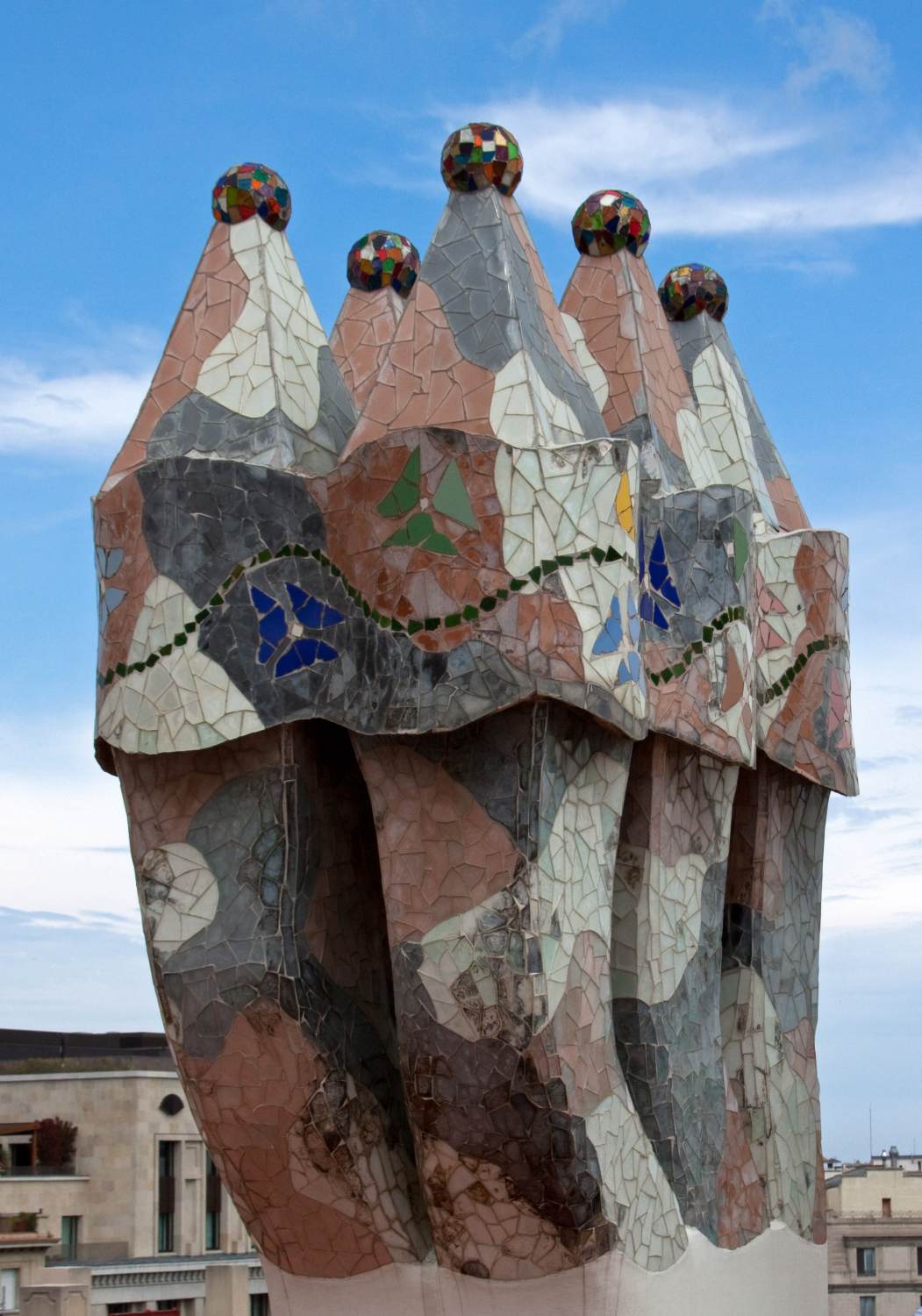 Casa Batlló: chimneys by