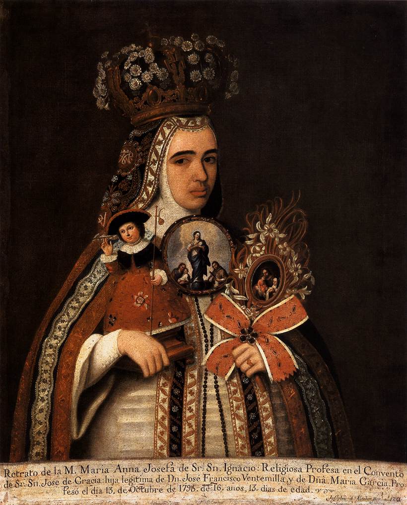 Portrait of María Anna Josefa Taking Vow by