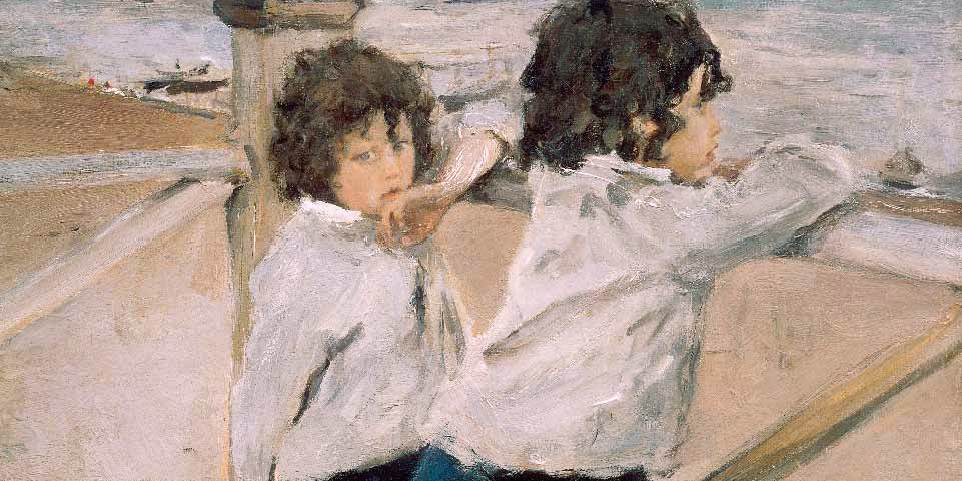 Two Boys (detail) by SEROV, Valentin