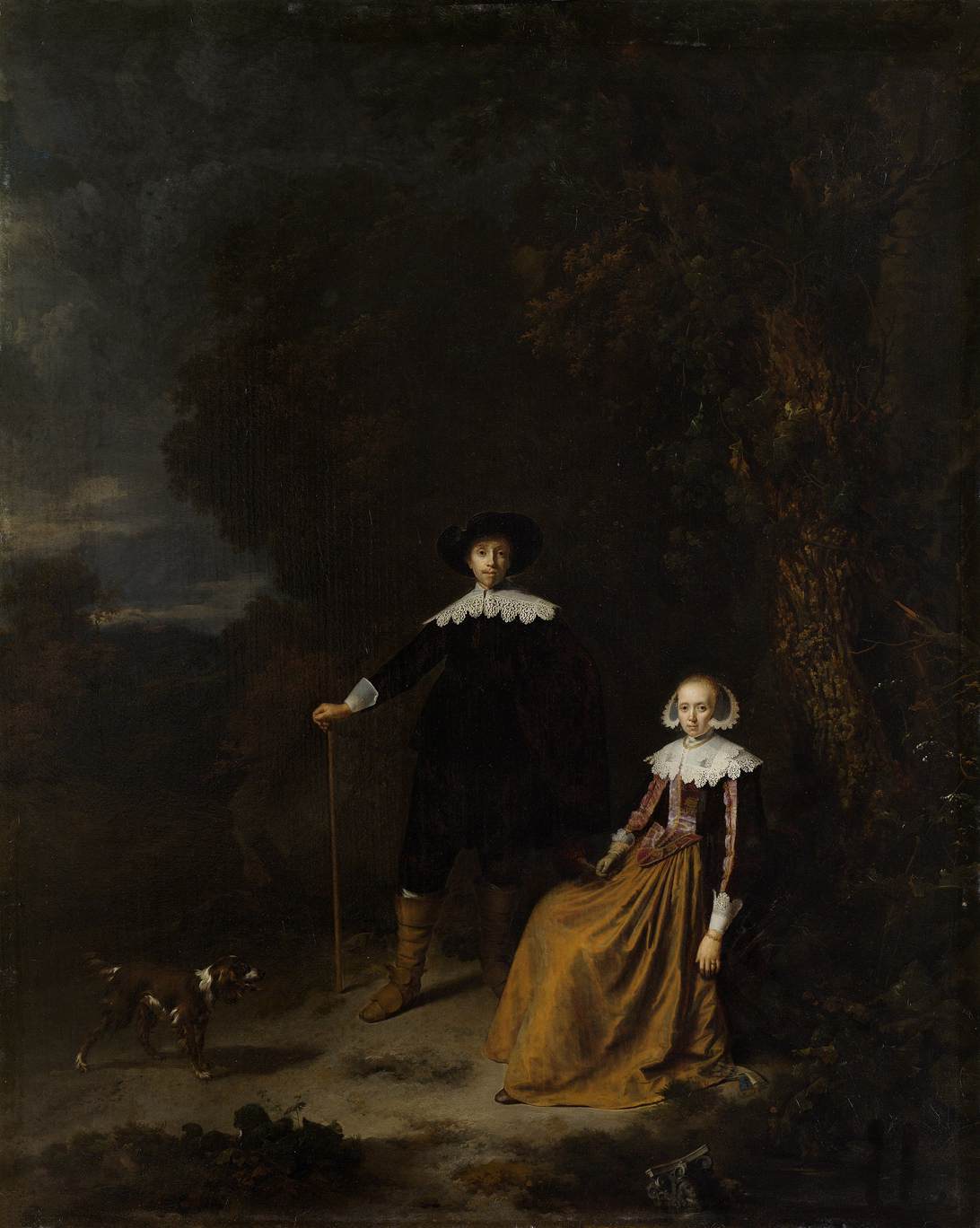 Portrait of a Couple in a Landscape by