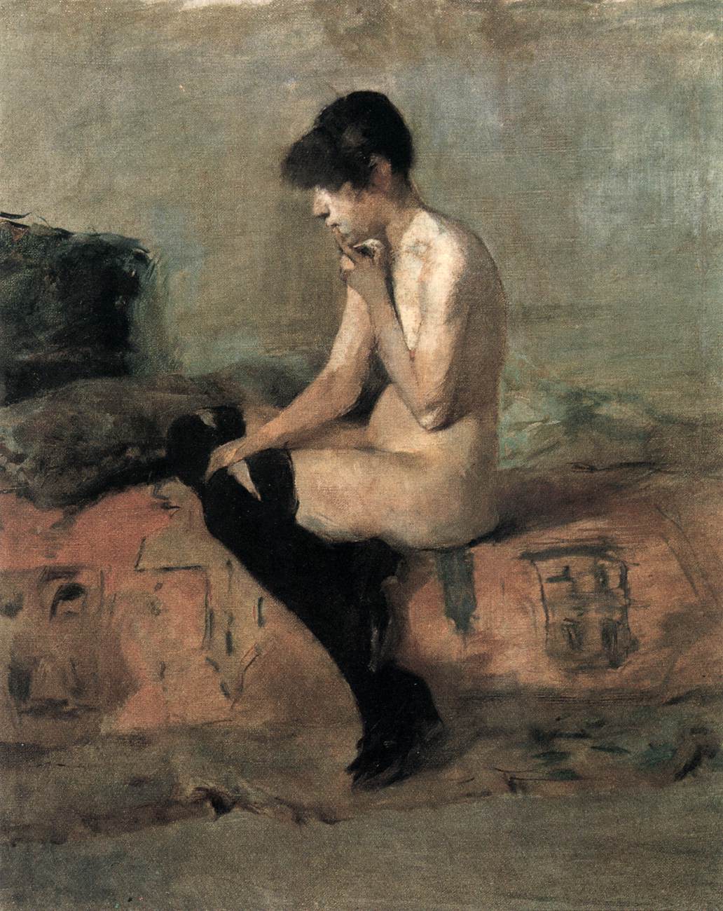 Nude Study by TOULOUSE-LAUTREC, Henri de