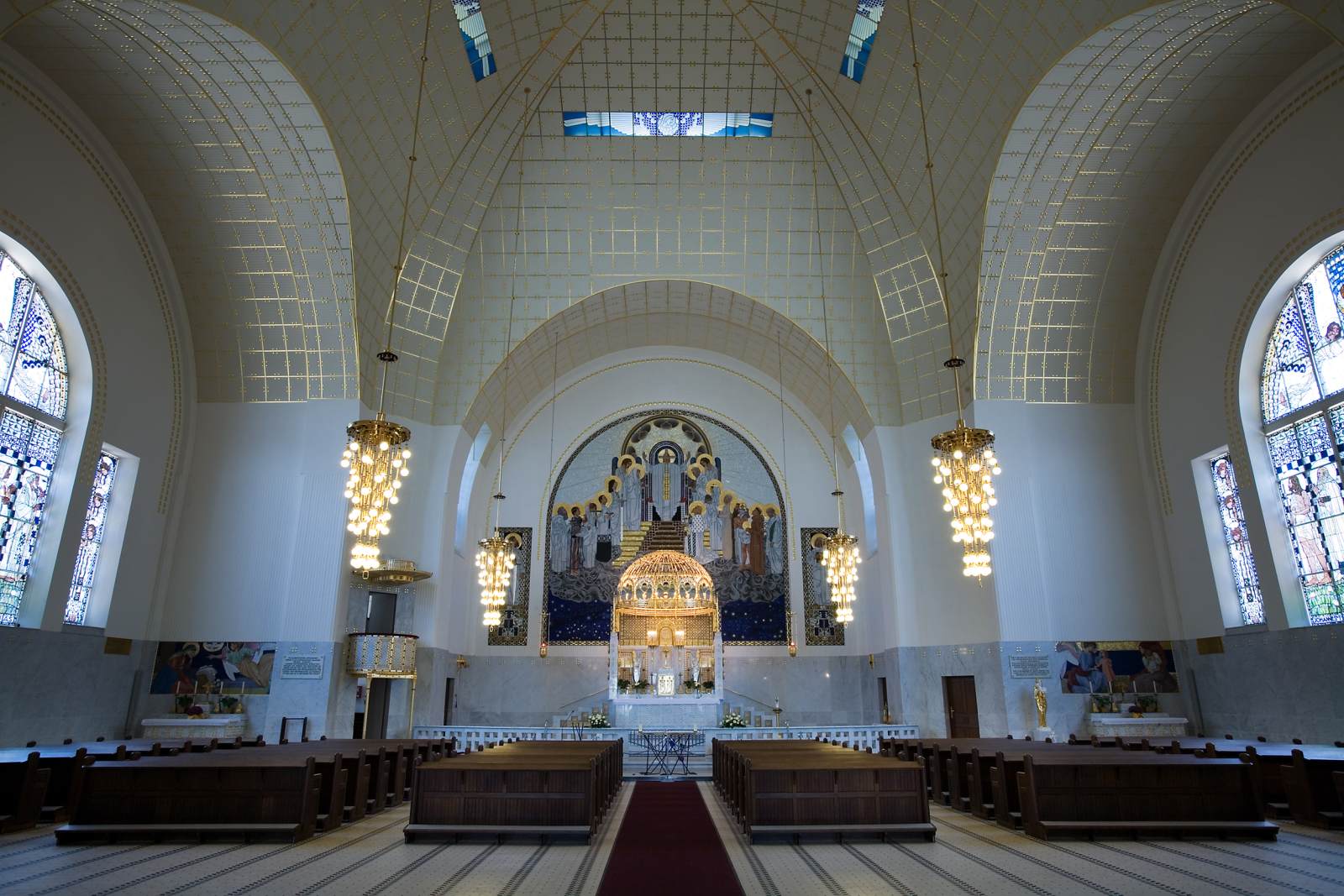 Kirche am Steinhof: interior by WAGNER, Otto