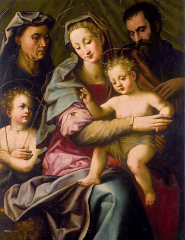 Holy Family with St Elizabeth and the Young St John the Baptist by