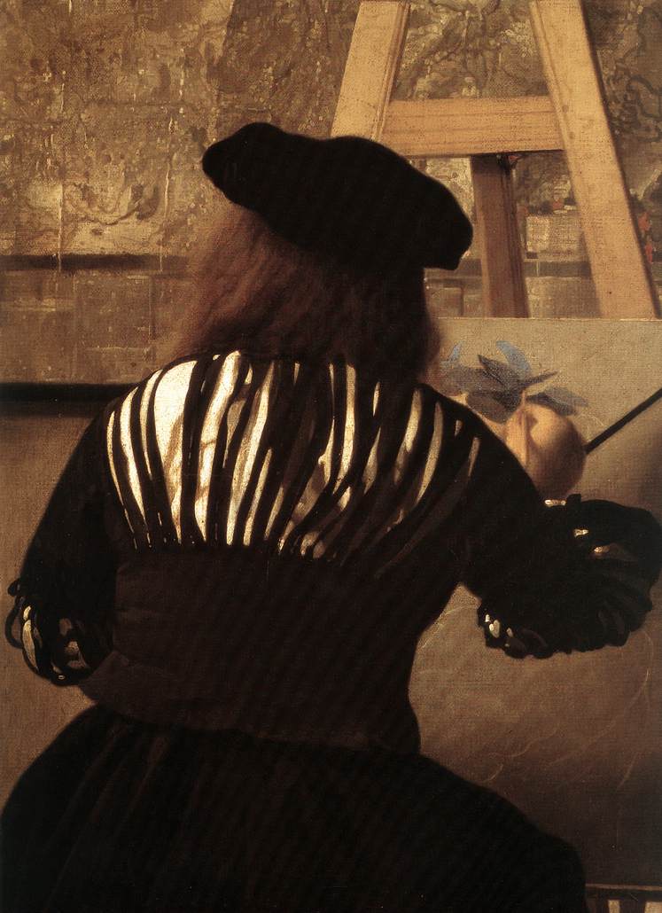 The Art of Painting (detail) by VERMEER, Johannes