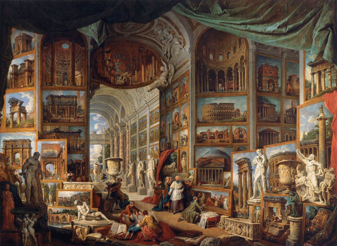 Gallery of Views of Ancient Rome by PANNINI, Giovanni Paolo