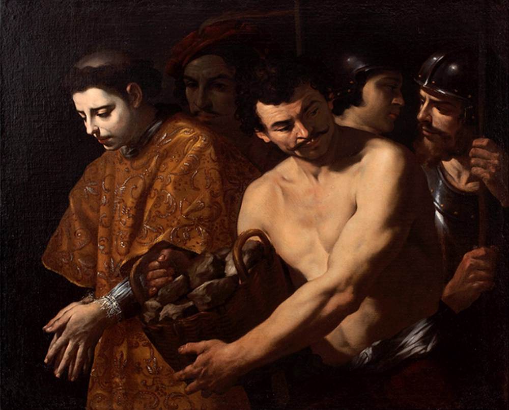 St Stephen Taken to His Martyrdom by VACCARO, Andrea