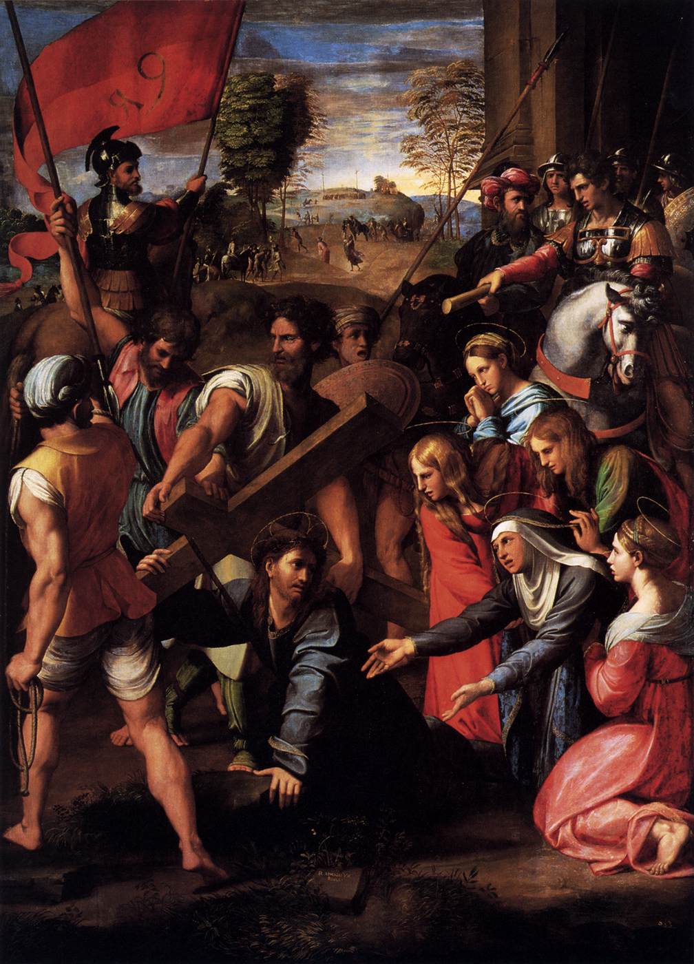 Christ Falls on the Way to Calvary by RAFFAELLO Sanzio