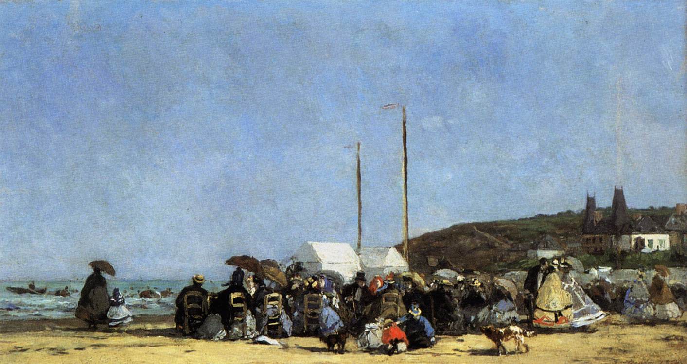 Beach Scene, Trouville by BOUDIN, Eugène