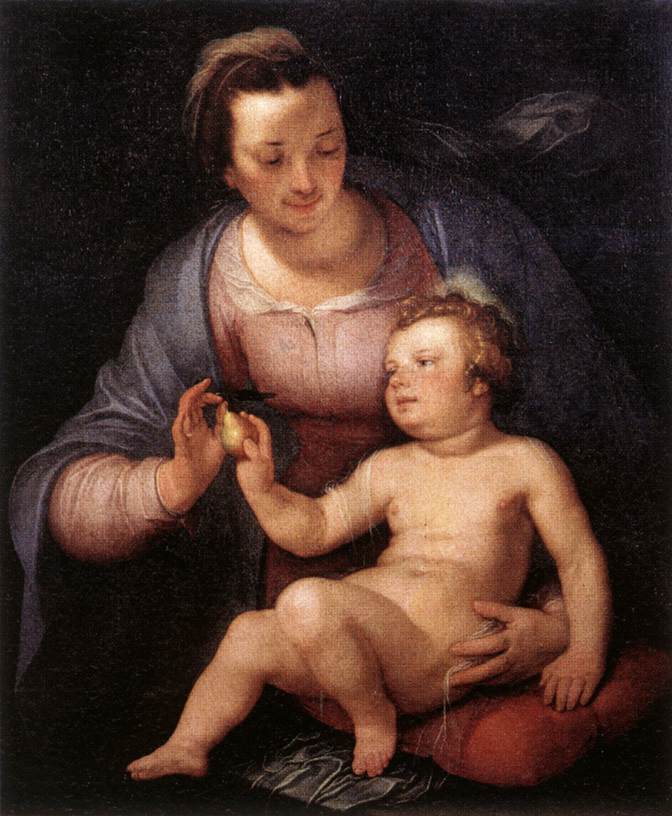 Madonna and Child by CORNELIS VAN HAARLEM