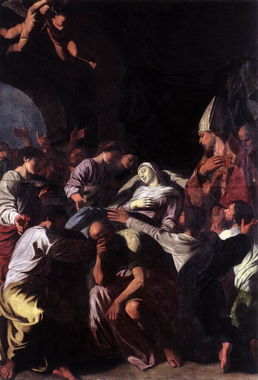 Death of the Virgin by POUSSIN, Nicolas