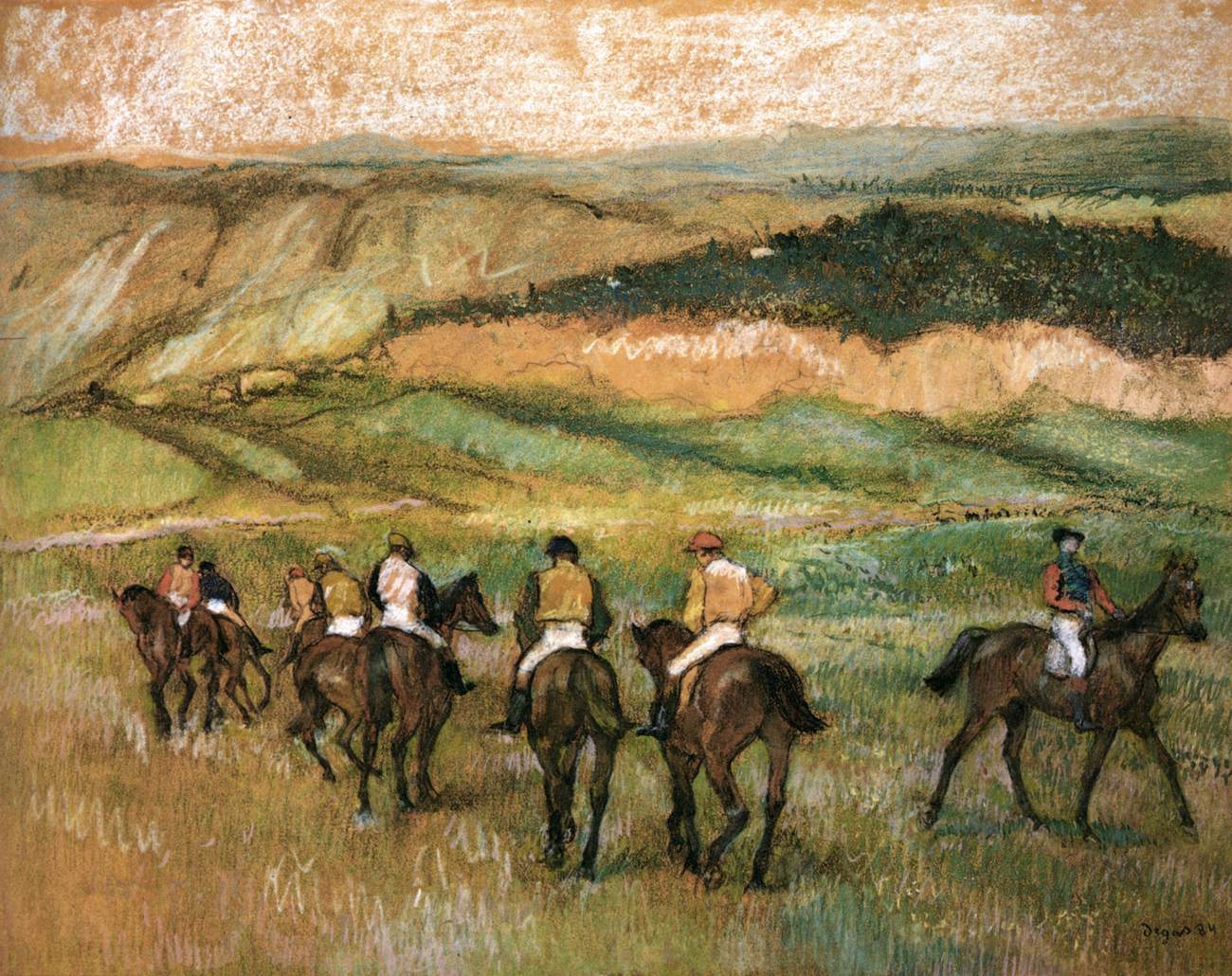 Before the Race by DEGAS, Edgar