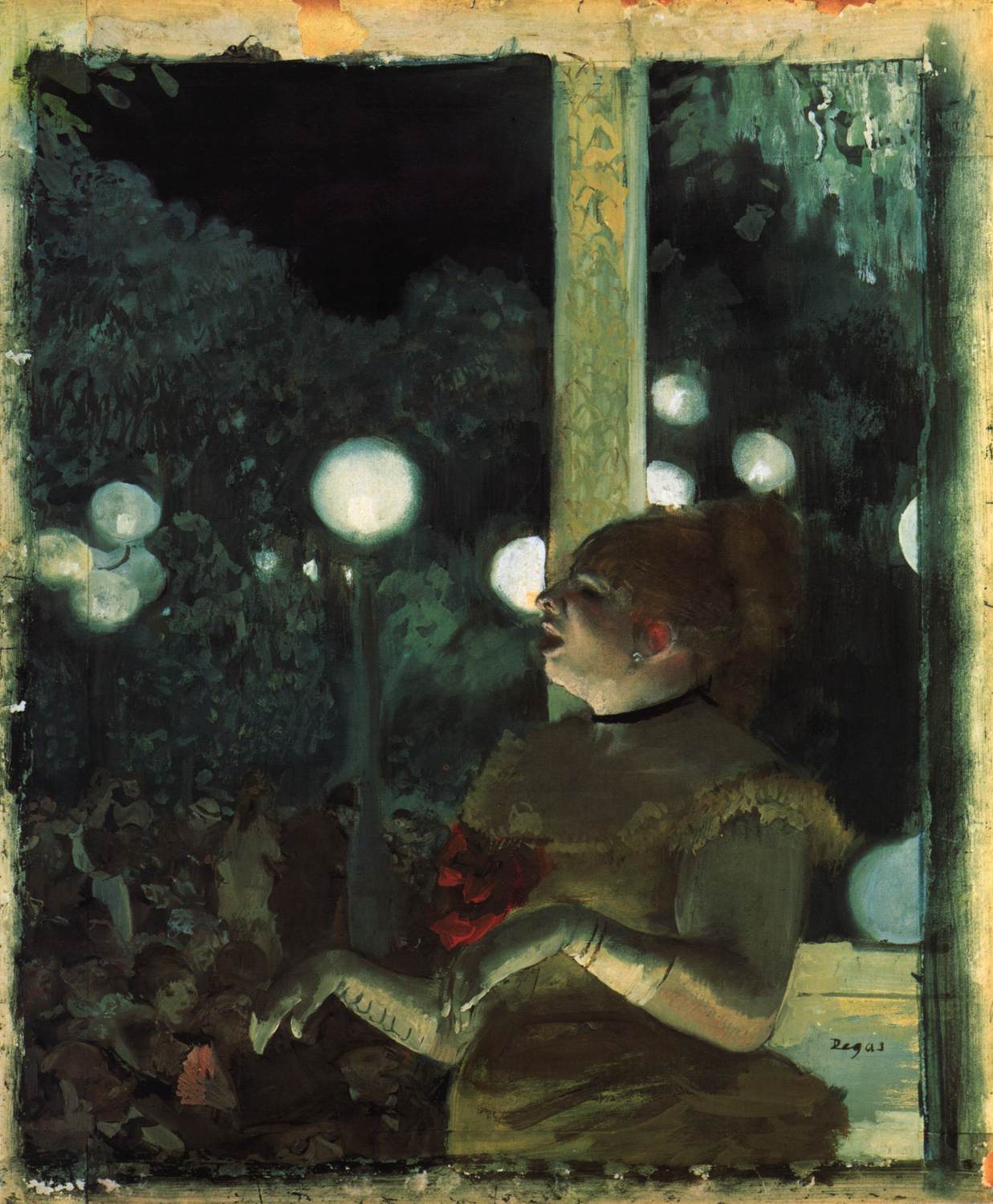 Music Hall Singer (La Chanson du Chien) by DEGAS, Edgar