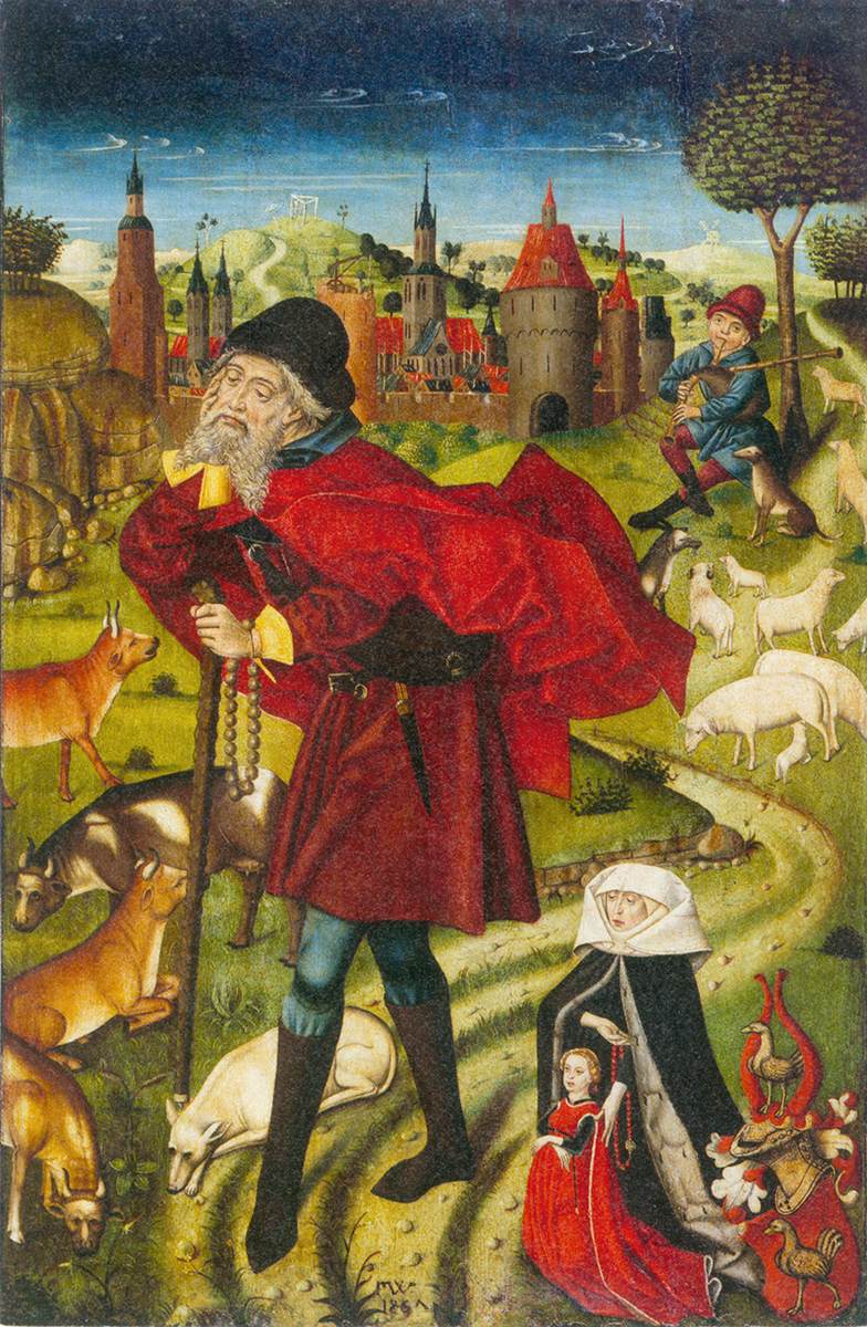 St Wendelin with a Donatrix by WALTHER, Friedrich