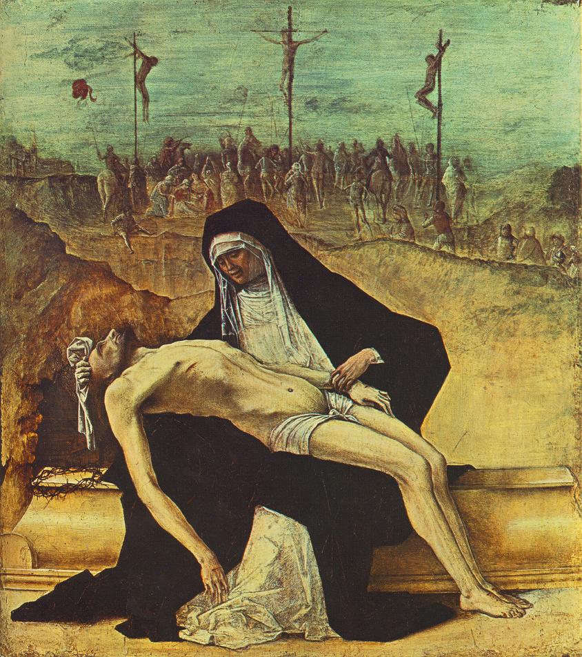 Predella of Stories of Christ: 2. Pietà by