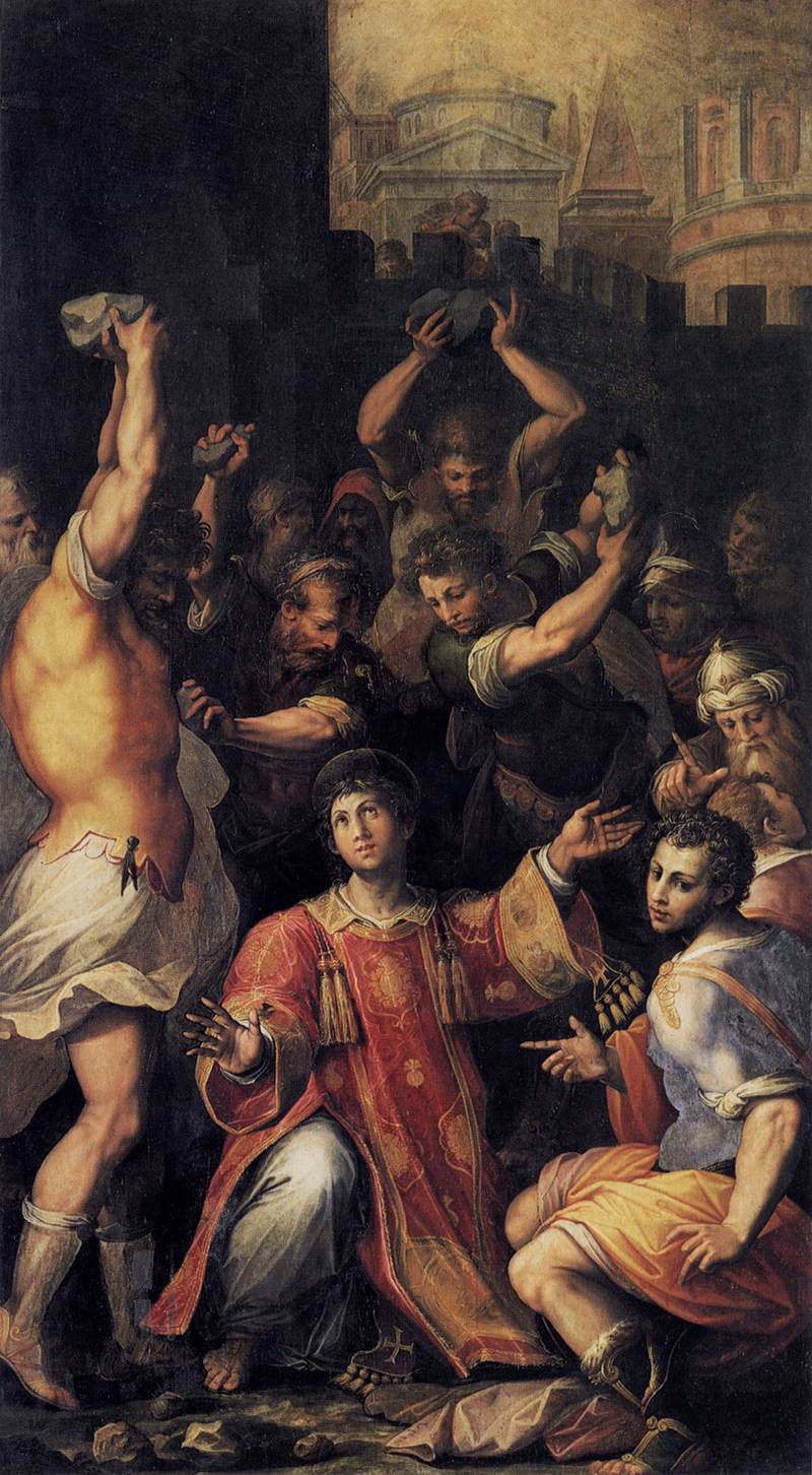 Martyrdom of St Stephen by VASARI, Giorgio