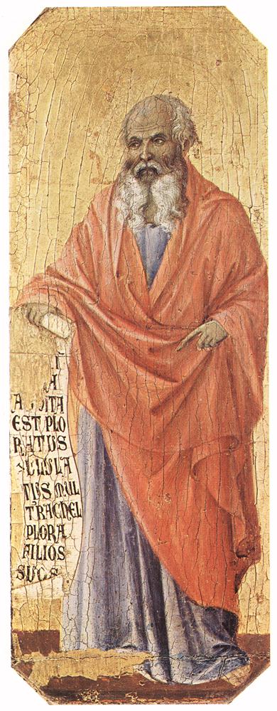 Jeremiah (prophet 5) by DUCCIO di Buoninsegna