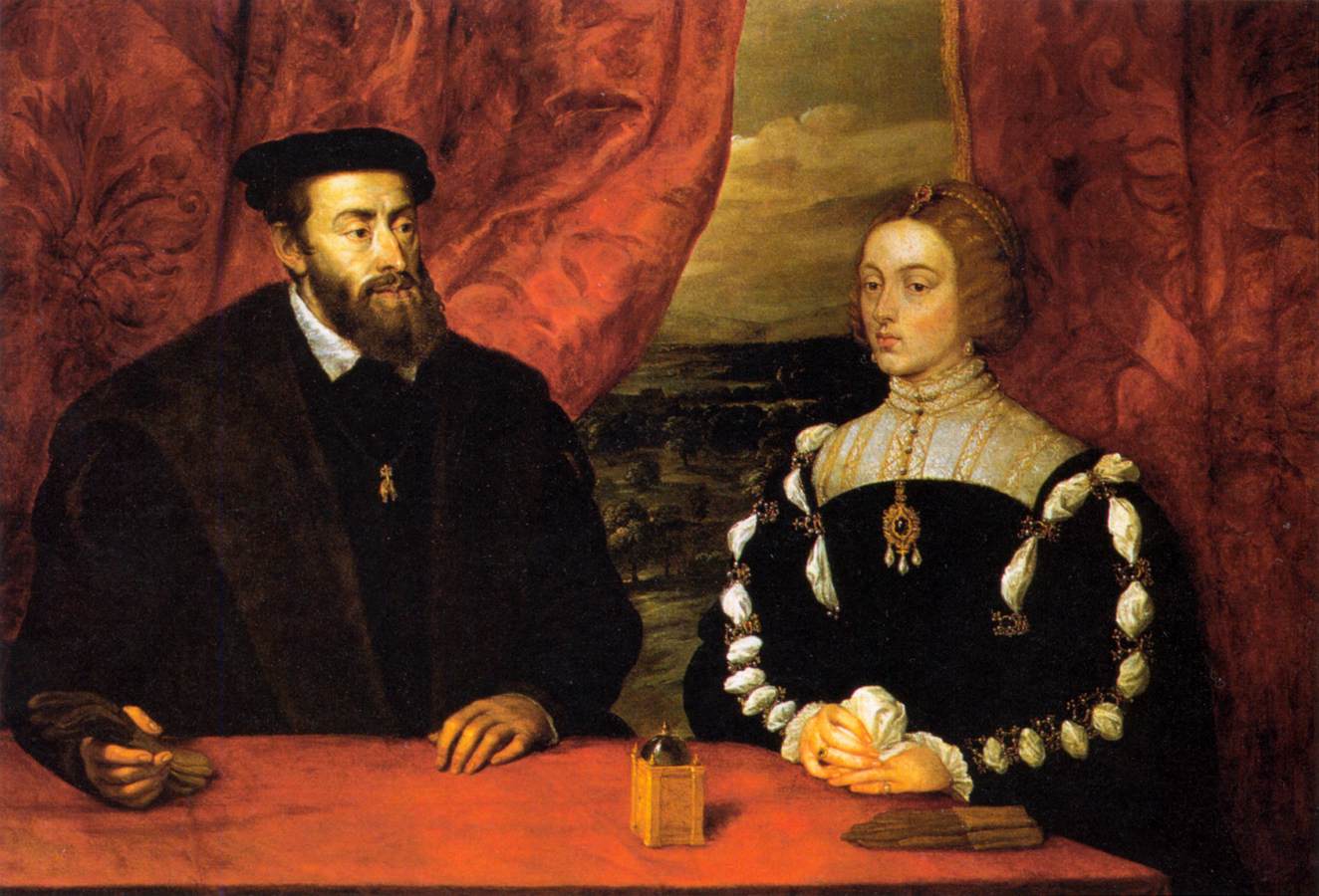 Charles V and the Empress Isabella by RUBENS, Peter Paul