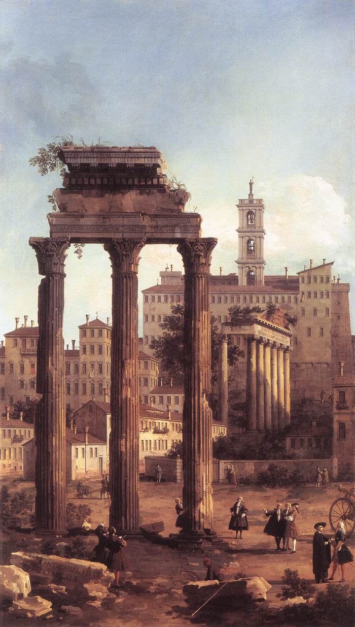 Rome: Ruins of the Forum, Looking towards the Capitol by