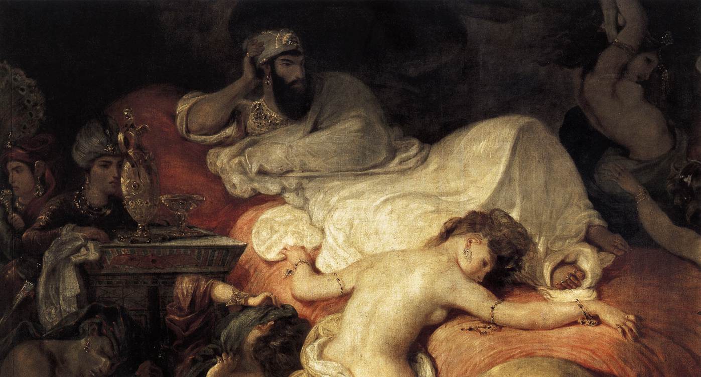 The Death of Sardanapalus (detail) by