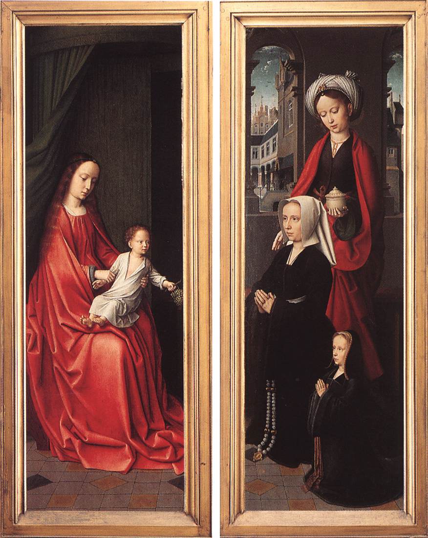 Triptych of Jan Des Trompes (rear of the wings) by