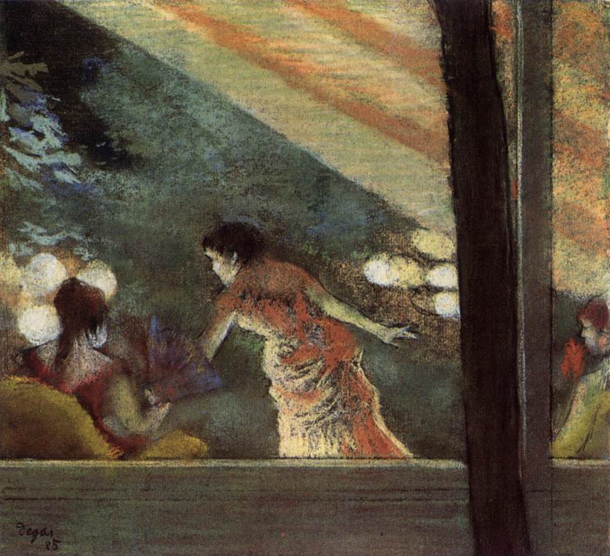 At the Café des Ambassadeurs by DEGAS, Edgar