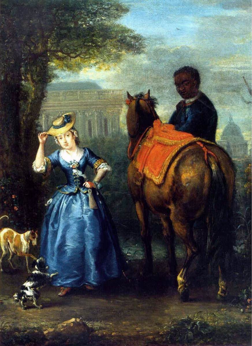 A Lady and a Black Groom by WOOTTON, John