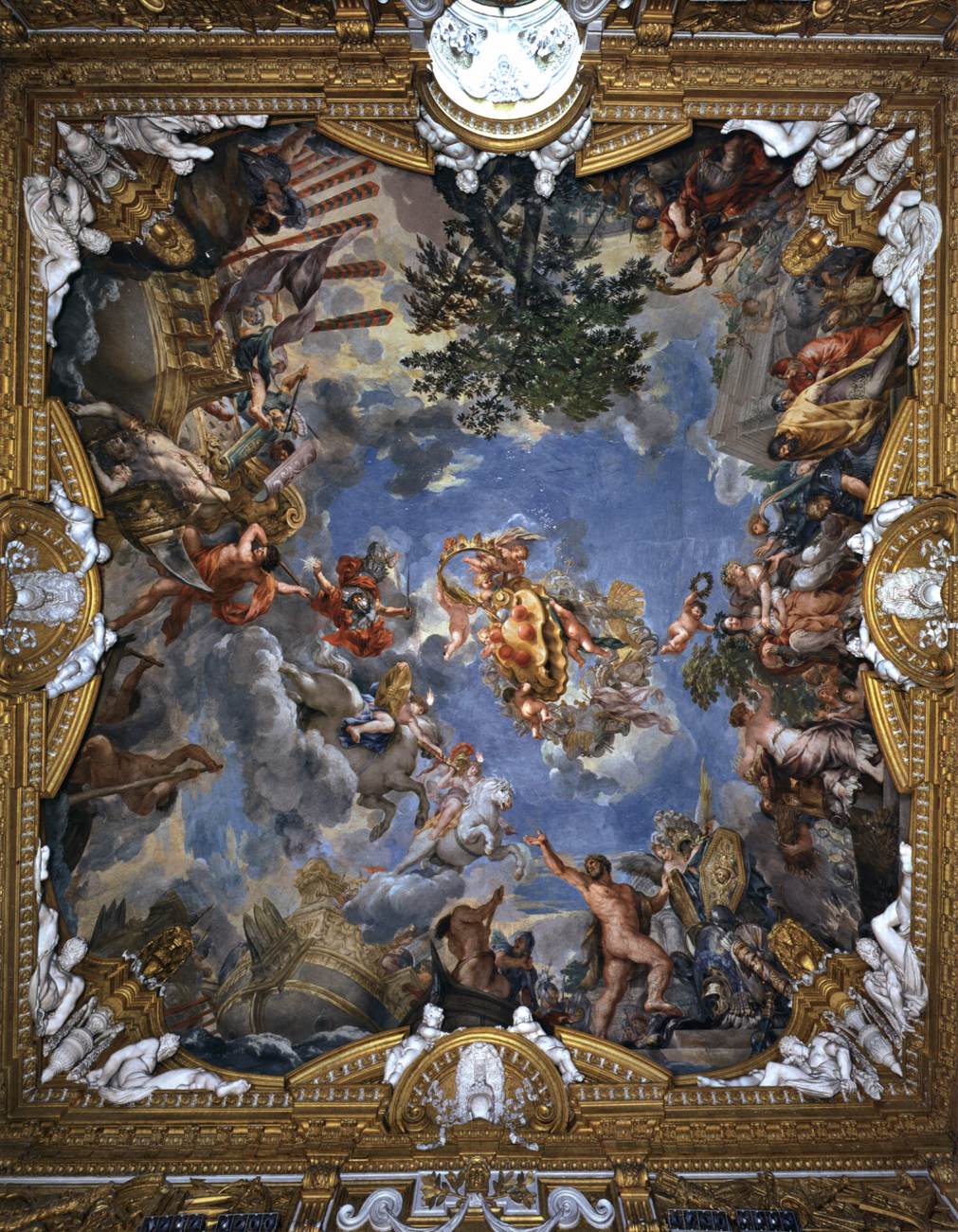 Ceiling painting by CORTONA, Pietro da