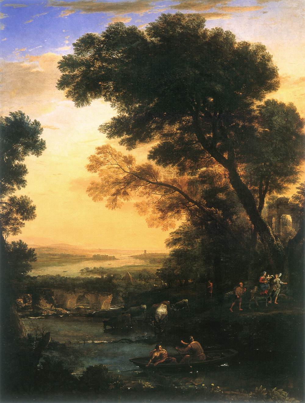 Ideal Landscape with the Flight into Egypt by CLAUDE LORRAIN