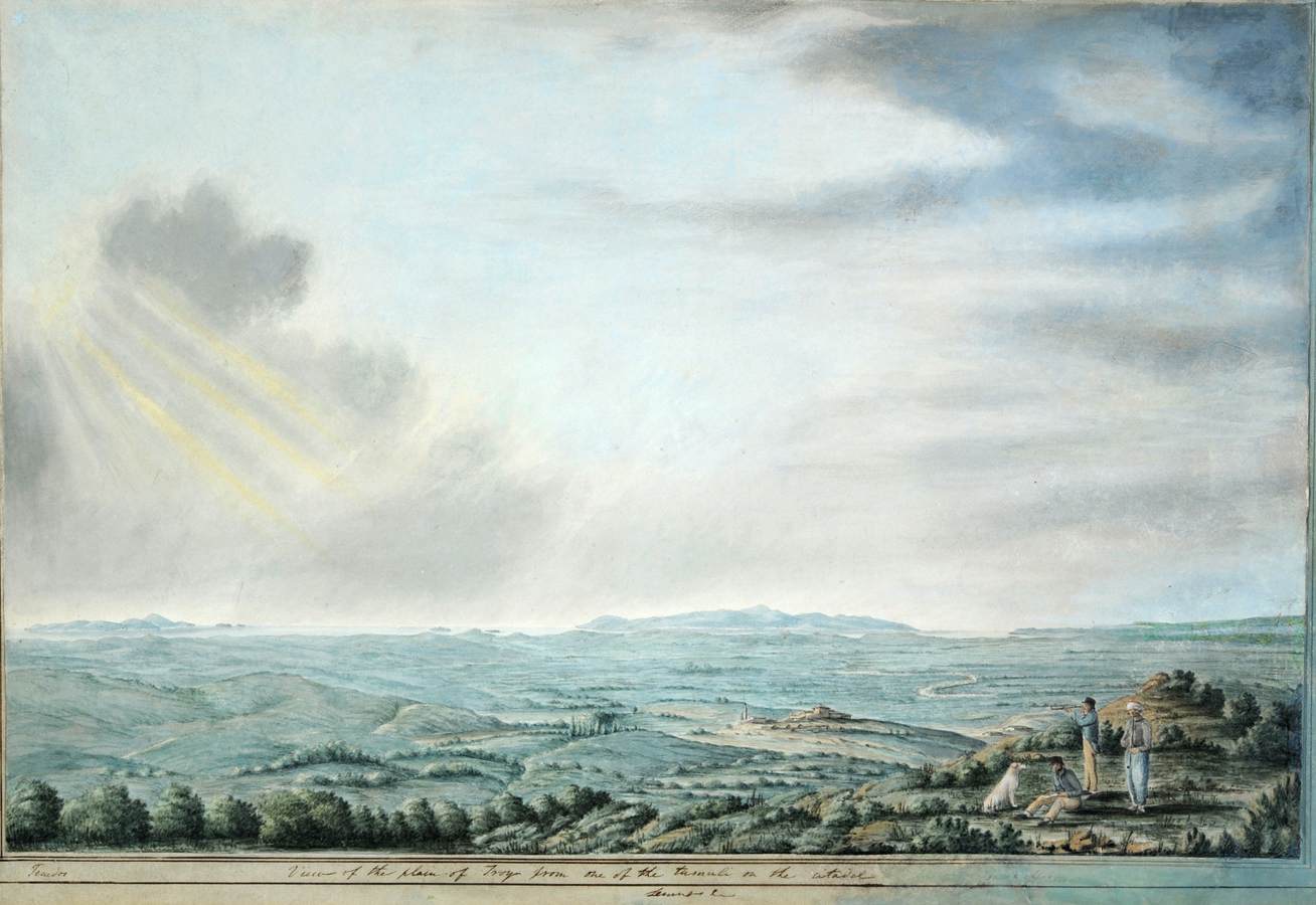 View of the Plain of Troy from One of the Tumuli on the Citadel by WILLIAMS, Hugh William