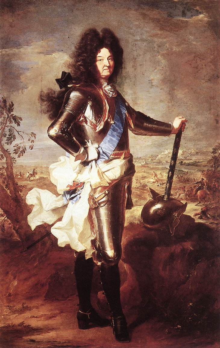 Portrait of Louis XIV by RIGAUD, Hyacinthe