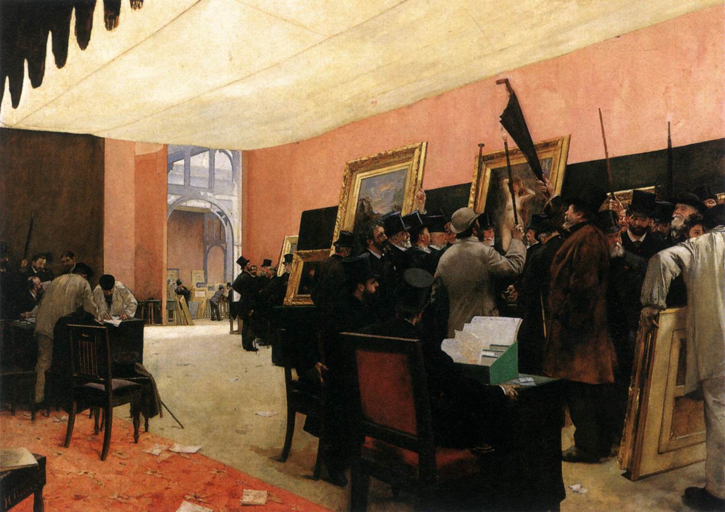 The Salon Jury by GERVEX, Henri