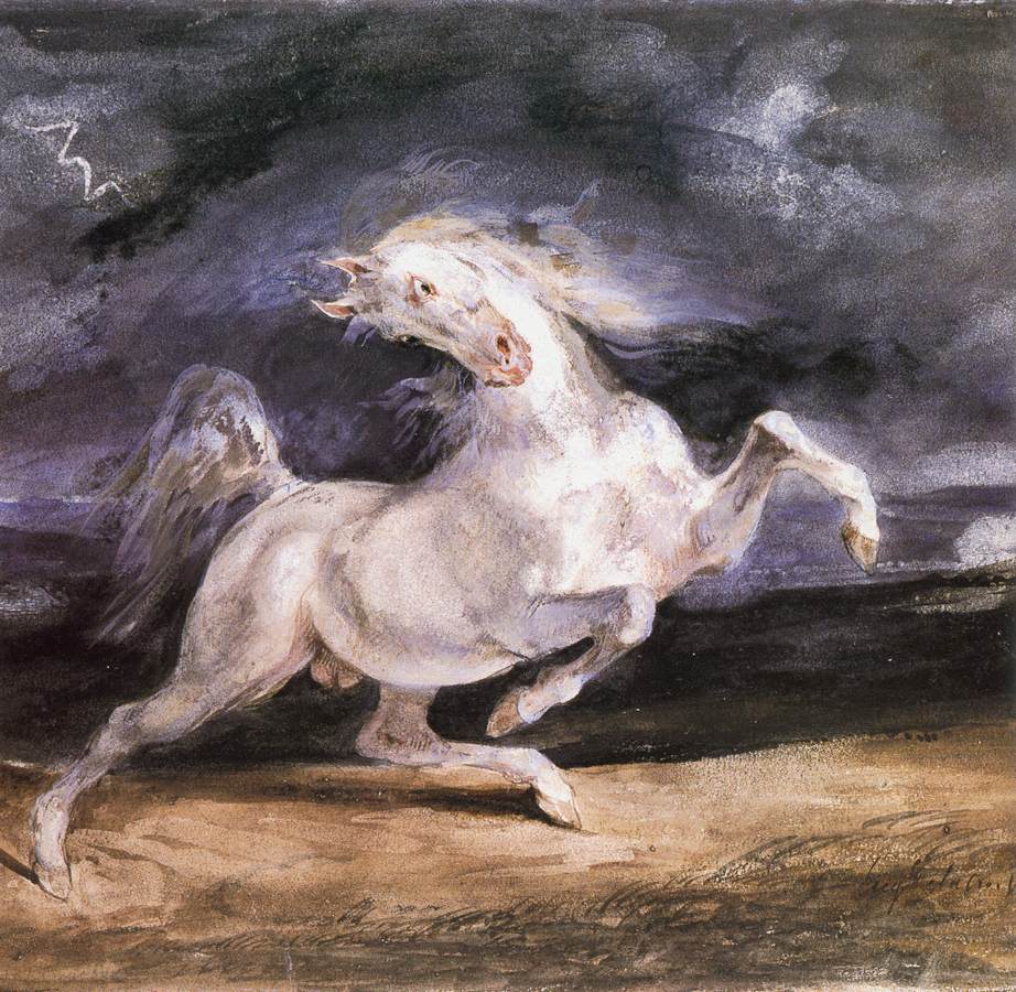 Horse Frightened by a Storm by