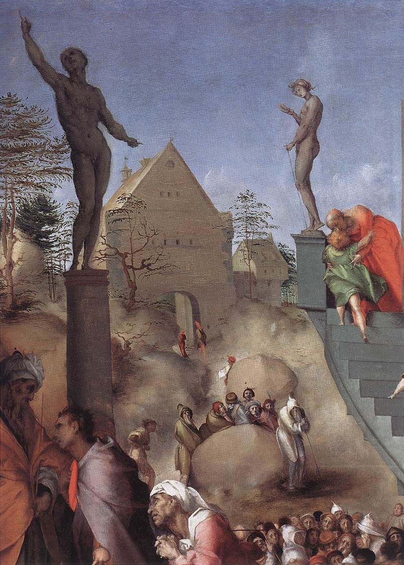 Joseph in Egypt (detail) by PONTORMO, Jacopo