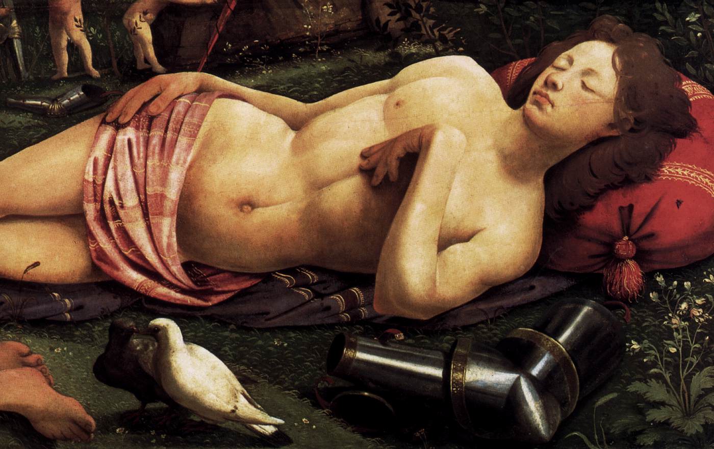 Venus, Mars, and Cupid (detail) by