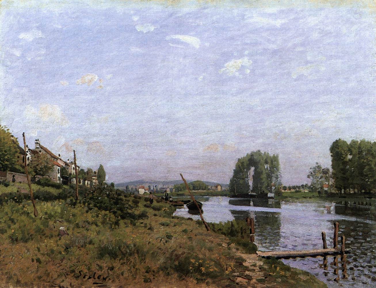 The Island of Saint-Denis by SISLEY, Alfred