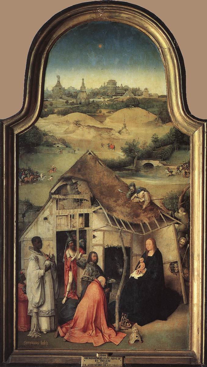 Adoration of the Magi (central panel) by BOSCH, Hieronymus