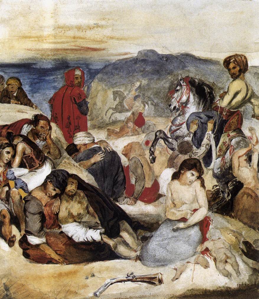 The Massacre of Chios by DELACROIX, Eugène