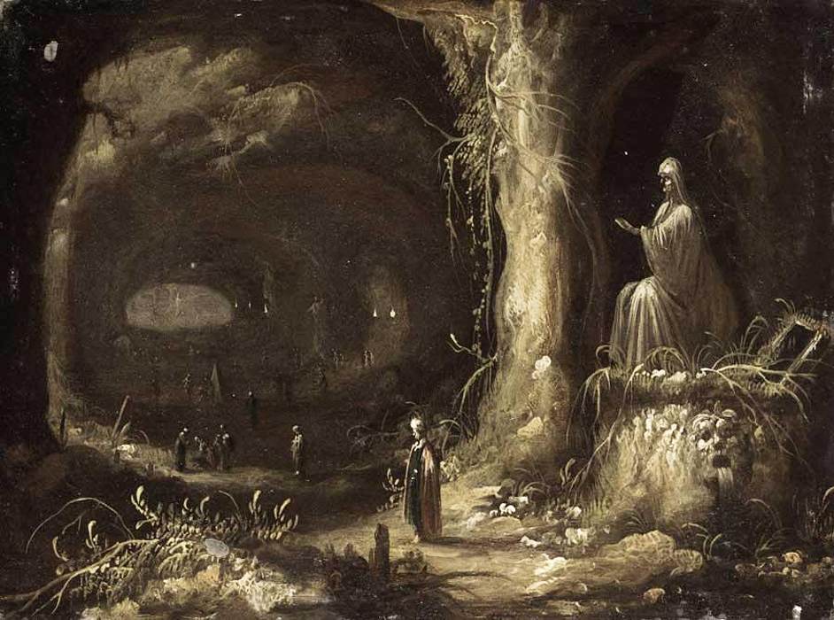 Interior of a Grotto by