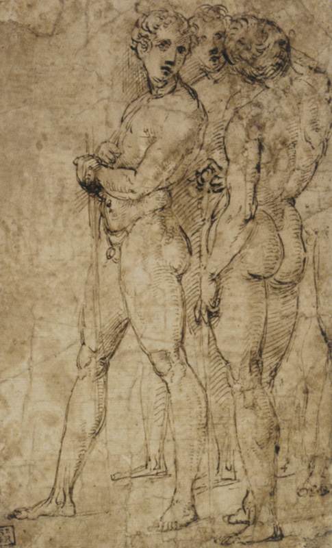 A Group of Nude Men by RAFFAELLO Sanzio