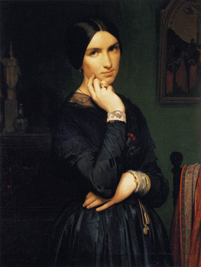 Portrait of Madame Flandrin by FLANDRIN, Hippolyte