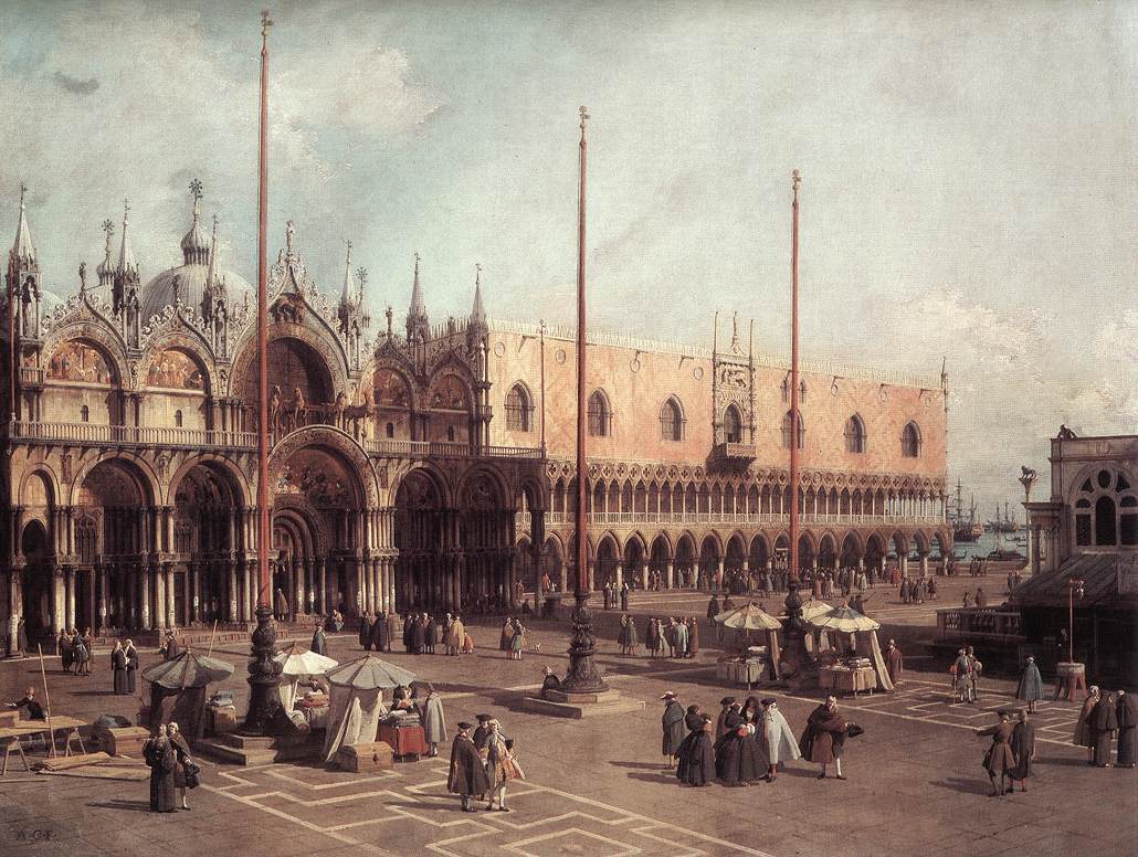 Piazza San Marco: Looking South-East by CANALETTO