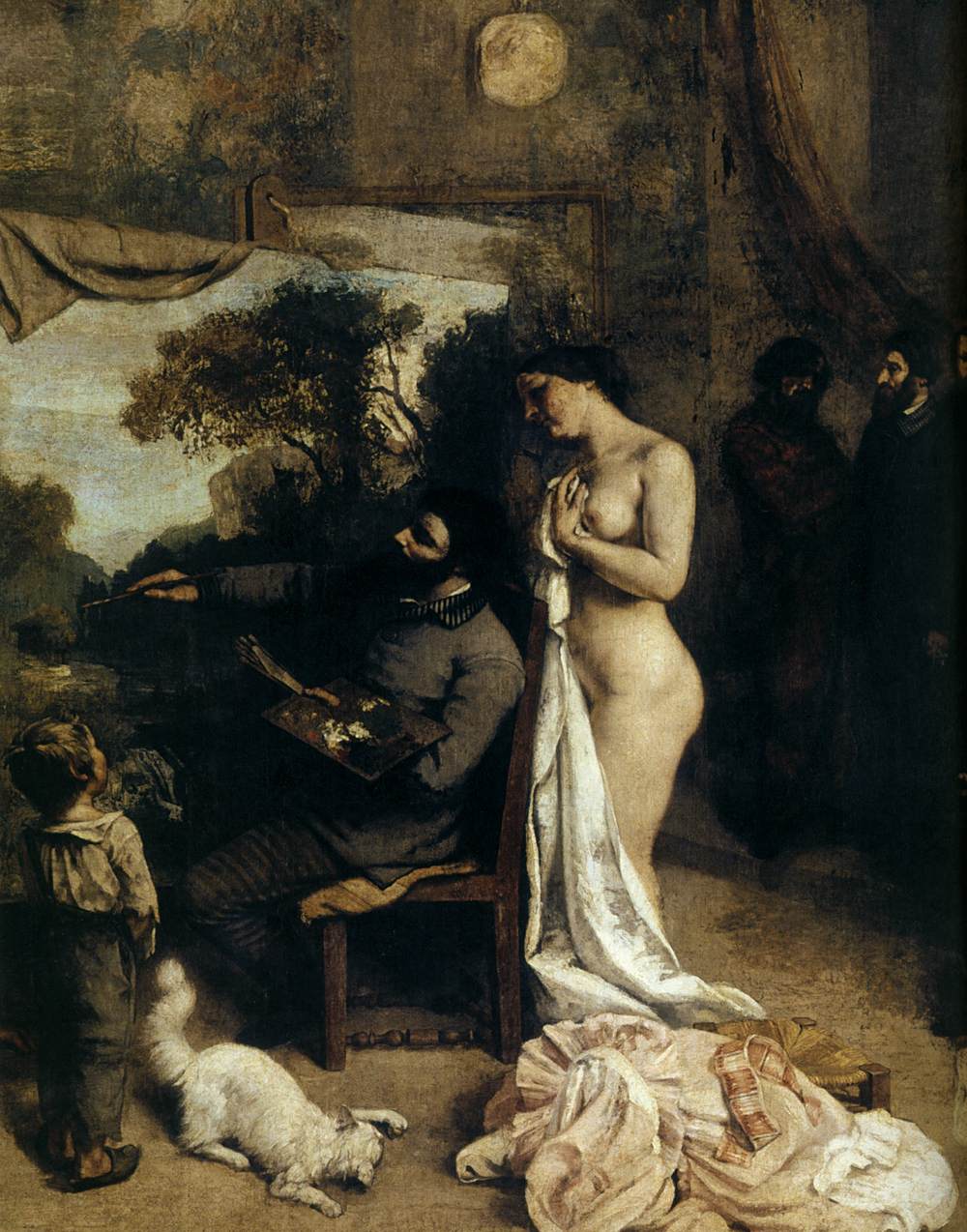 The Studio of the Painter (detail) by