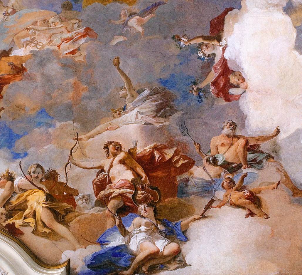 Ceiling fresco in the balllroom (detail) by CROSATO, Giovanni Battista